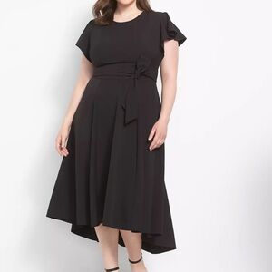 Elegant Black Midi Dress